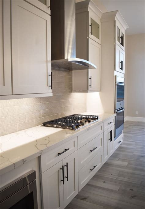 All White Custom Kitchen With Stainless Steel Appliances White Shaker Kitchen White Kitchen