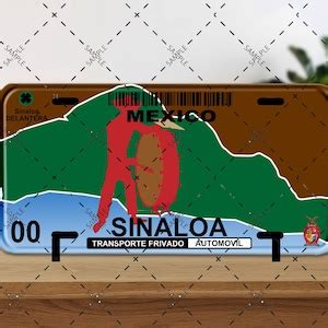 License Plate Sinaloa V2 PNG FILE ONLY Etsy