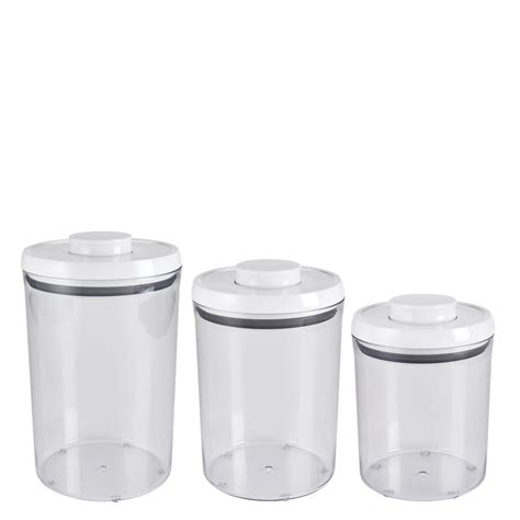 OXO Good Grips 3 Piece Pop Round Canister Set Reviews Wayfair