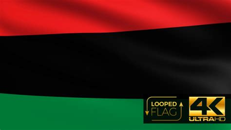 Pan African Flag 4K, Motion Graphics | VideoHive