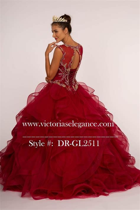 Multi Layered Ruffled Tulle Ball Gown Victoria S Elegance Quincea Era