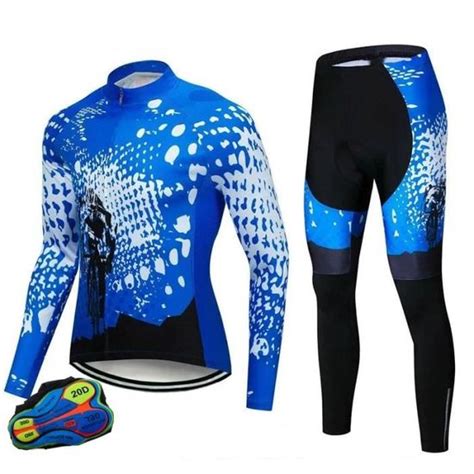 Maillot De V Lo Manches Longues Avec Pantalon Pour Hommes Ensembles