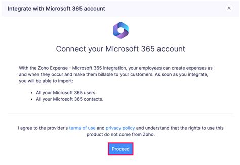 Integrate Zoho Expense With Microsoft 365 User Guide Zoho Expense