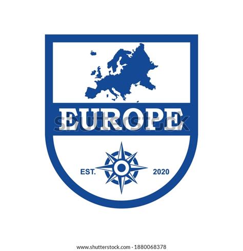 Europe Map Vector Country Logo Stock Vector (Royalty Free) 1880068378 ...