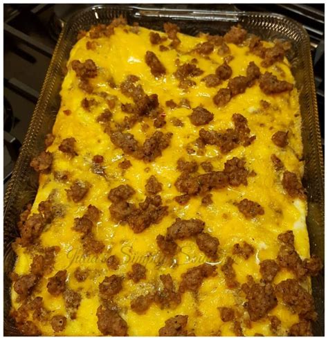 Sausage Egg And Cheese Breakfast Casserole Julias Simply Southern