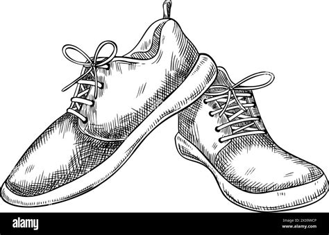 Sneakers For Running And Sports Vector Illustration Of Jogging Shoes On Isolated Background