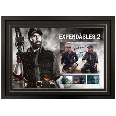 CHUCK NORRIS "The Expendables 2" Signed & Framed 8x10 Photo A | Taylormade Memorabilia | Sports ...