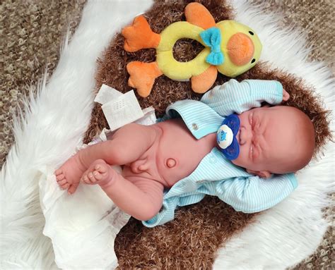 Reborn Baby Boy Crying Doll 15 Inches Preemie Newborn W Etsy