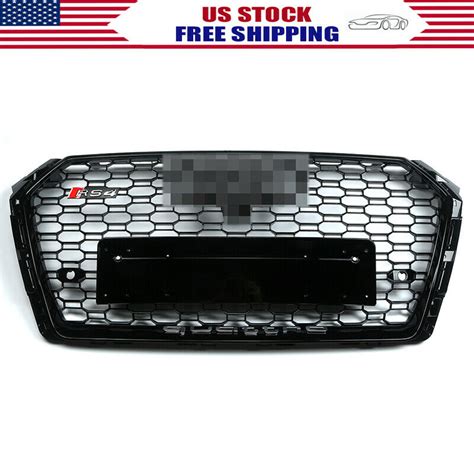 For Audi A S B Rs Style Honeycomb Mesh Hex Grille Black W