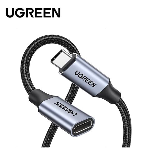 Ugreen Usb C Gen Male To Female Extension Data Cable Gbps M Grey