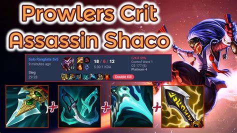 Prowlers Crit Shaco Jungle Pres13 Ranked League Of Legends Full Gameplay Infernal Shaco