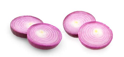 Sliced Red Onion Rings On White Stock Photo Image Of Cooking