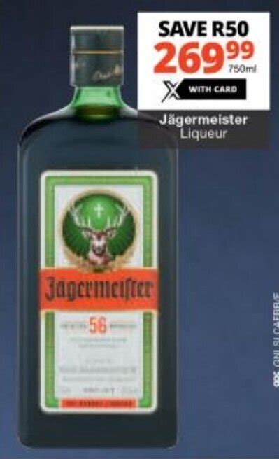 J Germeister Liqueur Offer At Checkers