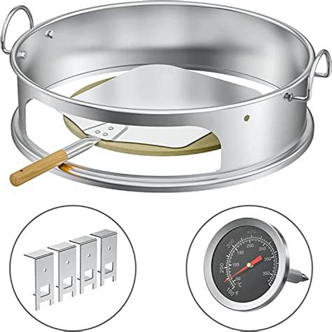 Onlyfire Edelstahl Pizzaofen Komplettpaket PizzaRing für Weber 57 cm