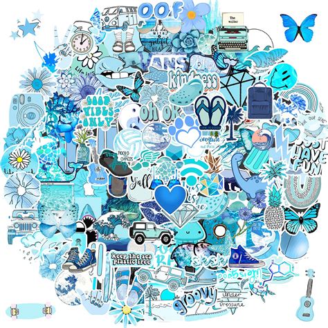 Buy Blue Stickers 150 Pack Funny Cute Stickers For Teens Girls Adults