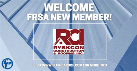 frsa  linkedin frsa welcomes  member ryskcon construction