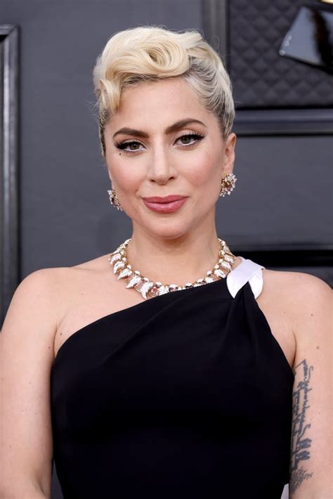 Lady Gaga Wearing Armani Privé Gown At 2022 Grammy Awards Popsugar Fashion Photo 7