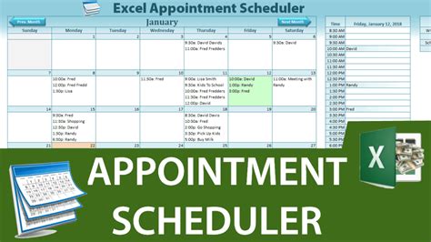 Excel Appointment Scheduler Template