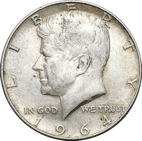 USA 1 2 Dolara 1964 Kennedy SREBRO Archiwum Niemczyk Pl