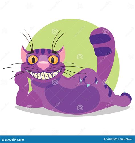 Cheshire Cat Illustration To The Fairy Tale Alice`s Adventures In