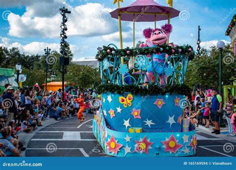 Abby Cadabby On Colorful Float In Sesame Street Parade At Seaworld 2