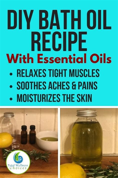 Diy Bath Oil Recipe Artofit