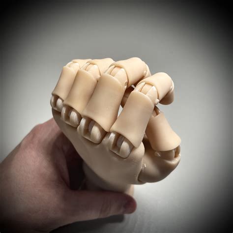 Wiggliss Articulated Hand 3d Model Print Sla Pla Stl Obj