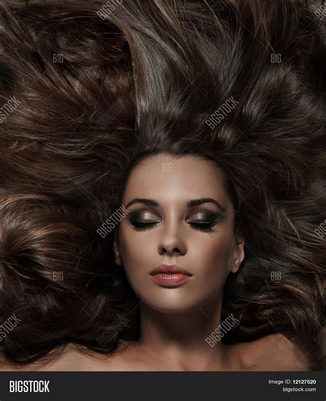 Beauty Brunette Long Image Photo Free Trial Bigstock