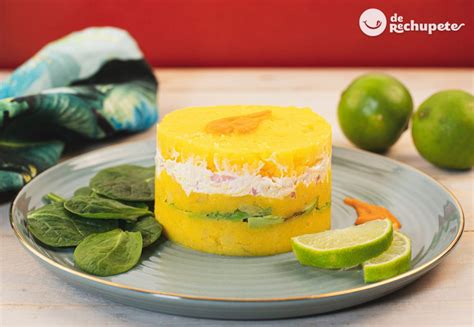 Cómo hacer causa limeña peruana de pollo Receta tradicional paso a