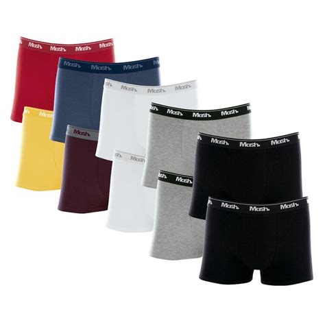 Kit Cueca Boxer Mash 10 Peças Masculina Algodão Elástico Sortidas