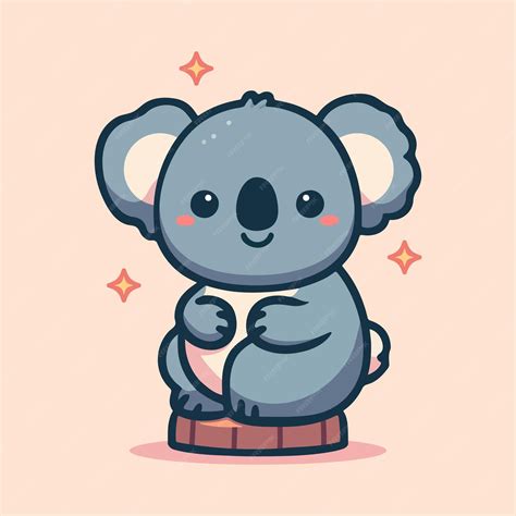 Premium Vector Cartoon Cute Koala Vector Illustration In A Flat Style