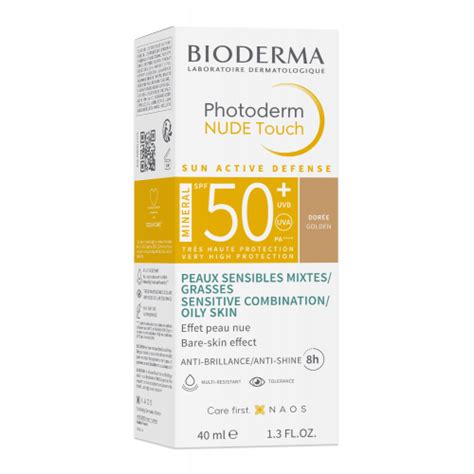 BIODERMA PHOTODERM Nude Minéral SPF50 Teinte Doré 40ml