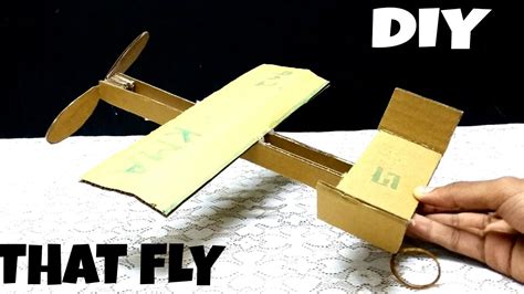 How To Make Rubber Band Plane Out Of Cardboard Diy How To That