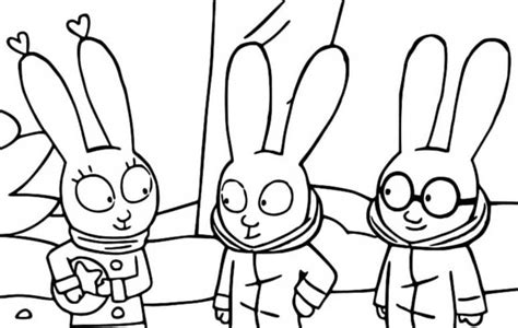 Coloriage Simon Lapin Imprimer Sur Coloriageenfant