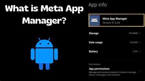 What Is Meta App Manager On Android Phone Is It Spyware YouTube