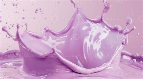 Light Purple Milk Liquid With A Smooth Background 47975778 Stock Photo