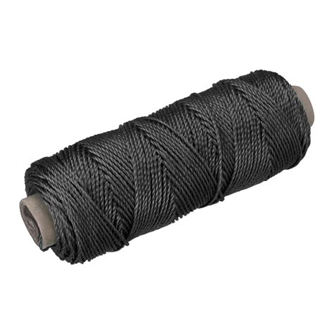 Uxcell Twisted Nylon Mason Line Black M Yard Mm Dia For Diy