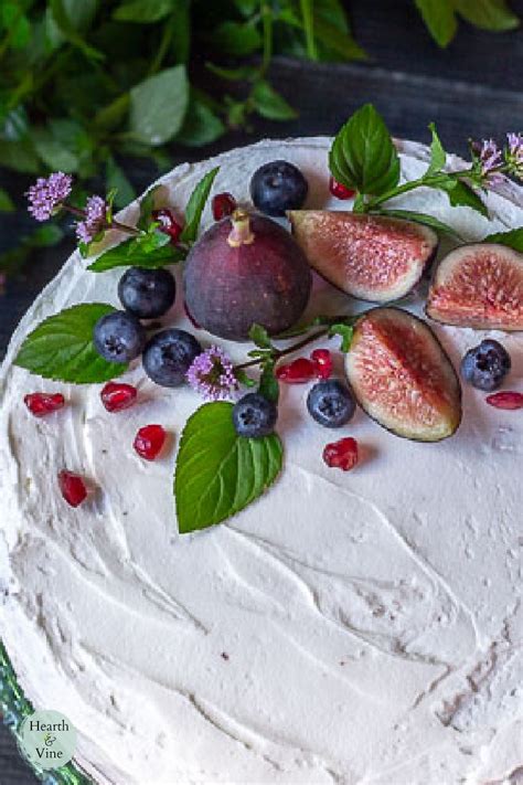 Naked Cake A Rustic Chocolate Cake With Fruit And Flowers