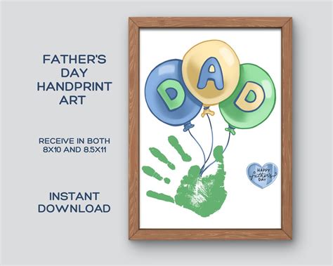 Fathers Day Handprint Craft Diy T For Dad Fathers Day Handprint