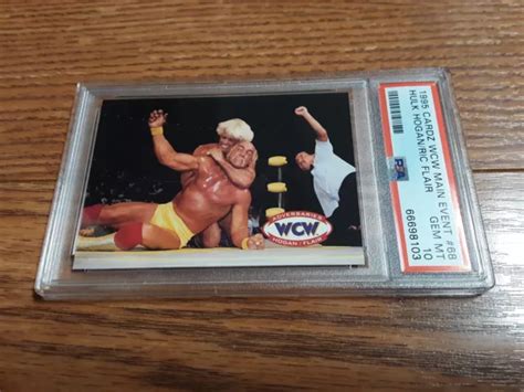 Cardz Wcw Main Event Hulk Hogan Ric Flair Wrestling Card Psa