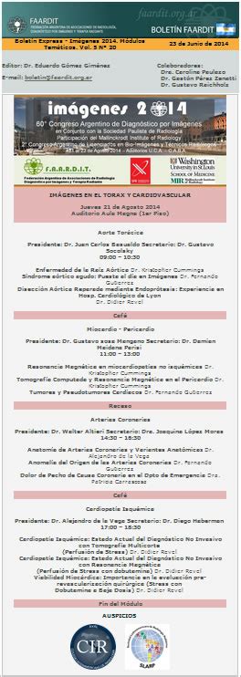 Boletín Express Imágenes 2014 Módulos Temáticos Vol 5 Nº 20