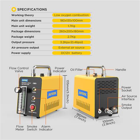 Autool Sdt Automotive Smoke Machine Leak Detector For Evap System