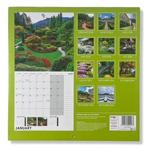 Tuinen Kalender 2024 Maandkalender 28x28cm Cards And Crafts