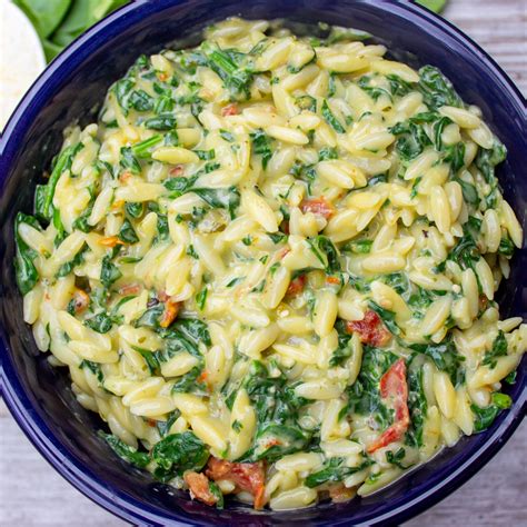 Creamy Orzo Pasta With Spinach 15 Minutes In One Pot Two Kooks In The Kitchen