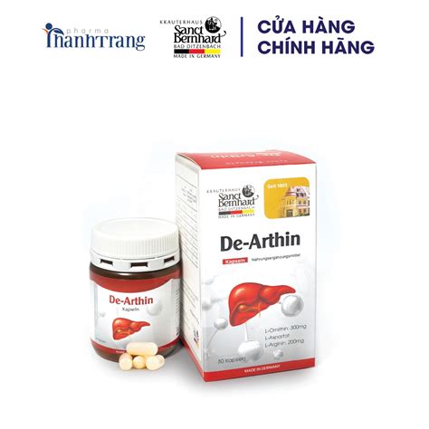 Viên uống bổ gan Arginin Plus hộp 30 90 viên giải độc tăng cường chức