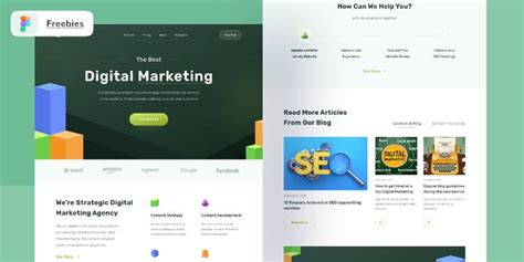 Figma Digital Marketing Website Template UI4Free