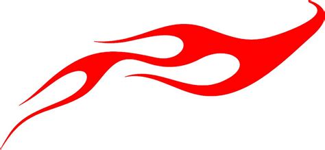 Swoosh 09 Classic Red Flames Graphic Decal Stickers Customized Online