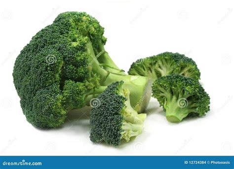 A Bunch Of Broccoli Stock Photo Image Of Gourmet Isolated 12724384