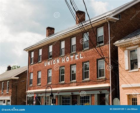 The Union Hotel In Downtown Bedford Pennsylvania Editorial Stock