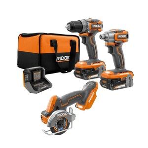 Ridgid V Lithium Ion Brushless Sub Compact Cordless Tool Combo Kit